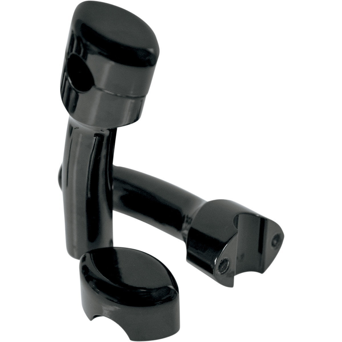 LA Choppers #LA-7406-05B - Hefty Smooth Handlebar Risers for 1-1/4" Handlebars - Pullback - 5-1/2" - Black
