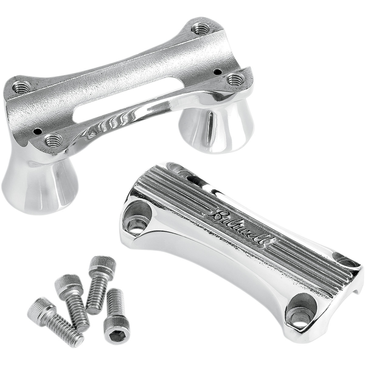 Biltwell #6402-302-02 - 2" Thunder Handlebar Risers - Polished