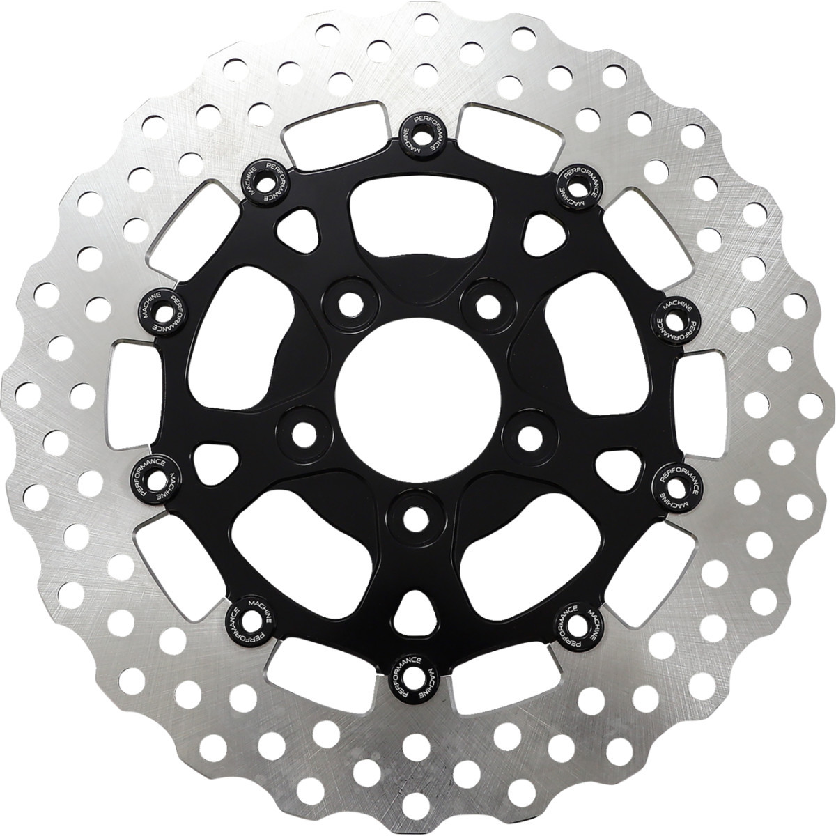 Performance Machine (PM) #0133-1535S-B - Dominator Rotor - Front - 11.5" - Black