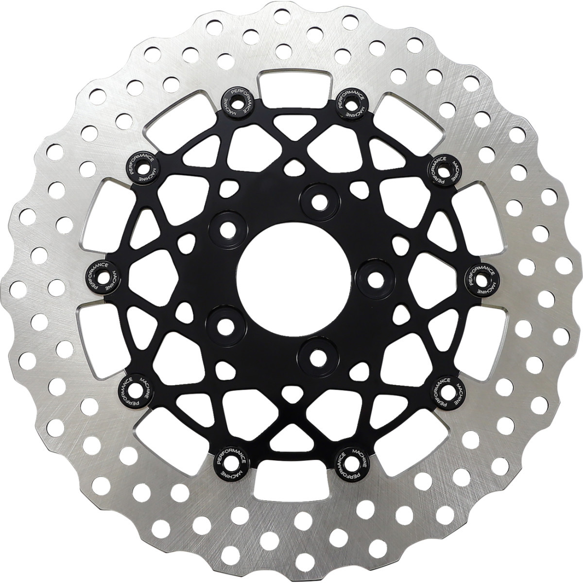 Performance Machine (PM) #0133-1538S-B - Speedstar Rotor - Front - 11.5" - Black