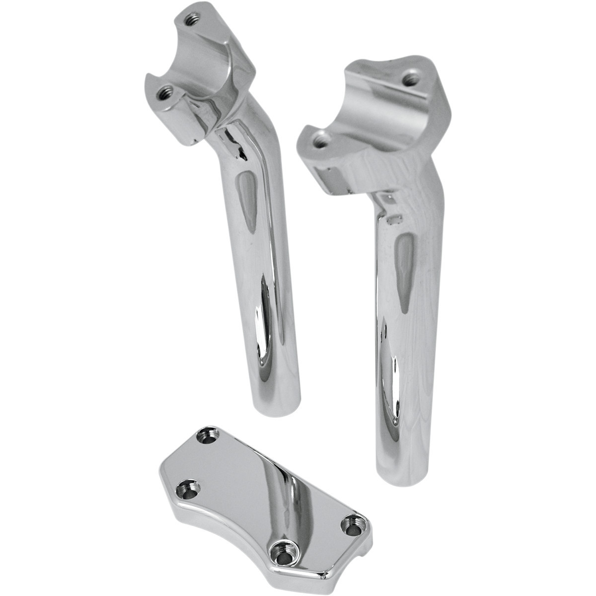Drag Specialties - Handlebar Riser & Top Clamp Kit - 9-1/2" - Buffalo - Chrome