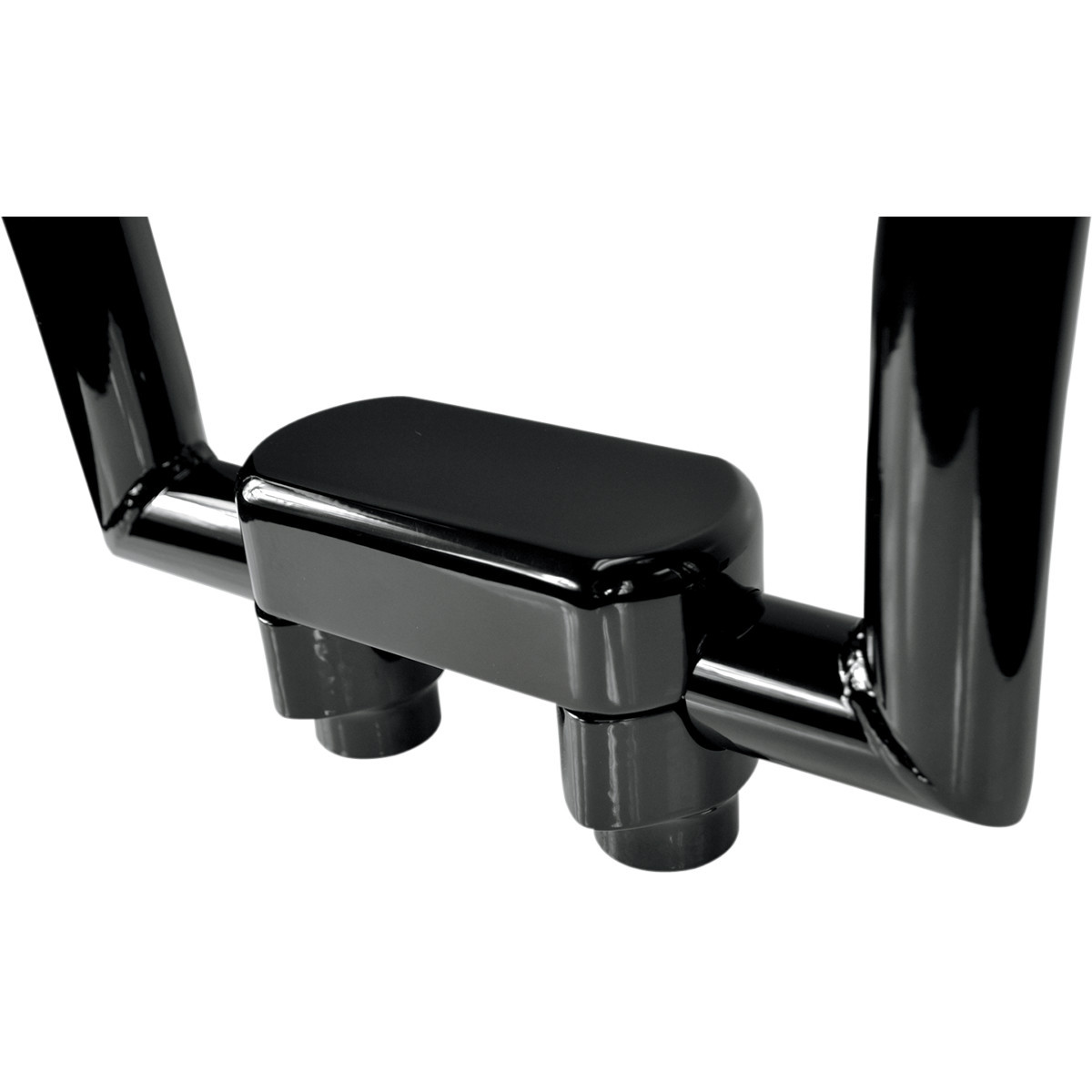 LA Choppers #LA-7446-01B - Hefty Handlebar Riser & Top Clamp Kit - 1-1/2" - Black