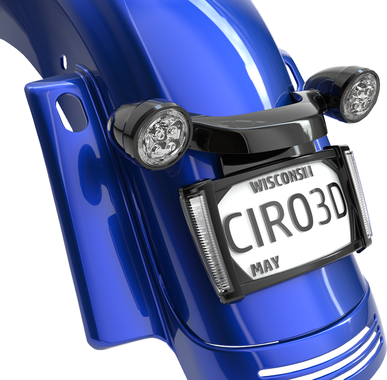 Ciro #40303 - License Plate Frame - Black - Smoke