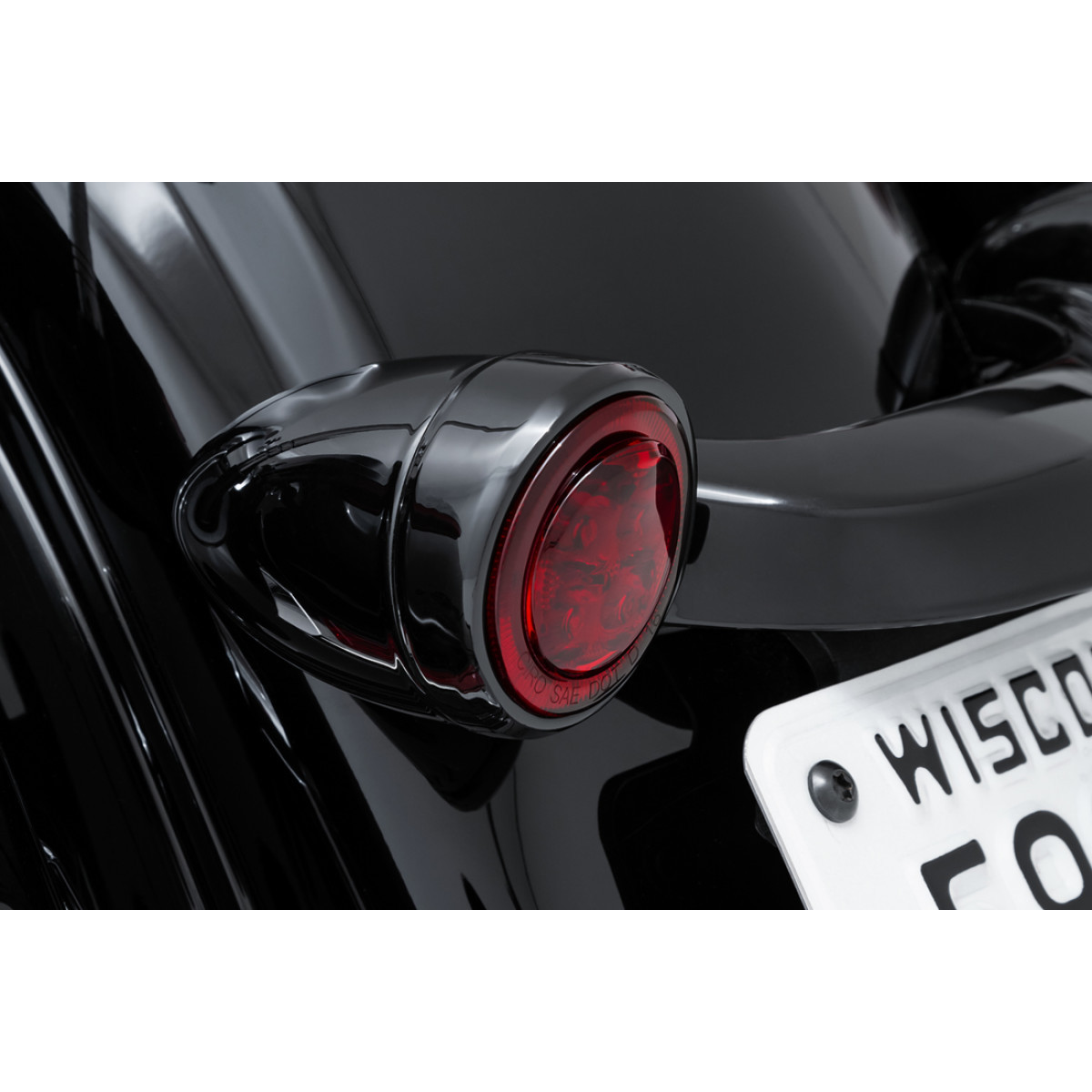 Ciro #45720 - Turn Signal Insert - Red LED - Red Lens - Black