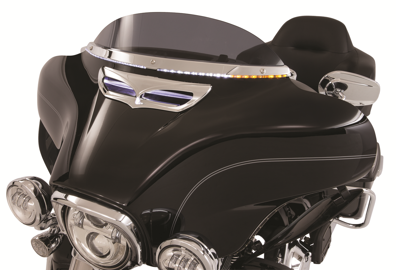 Ciro #11000 - LED Windshield Trim - Chrome - FLH