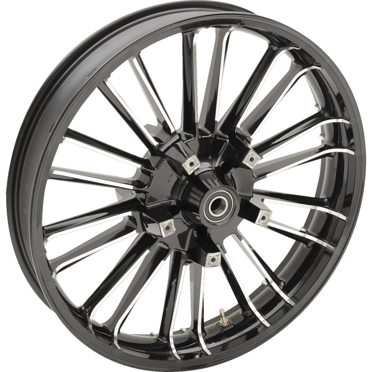 Coastal Moto #3D-ATL213BCABST - Wheel - Atlantic 3D - Front - Dual Disc/with ABS - Black Cut - 21x3.5