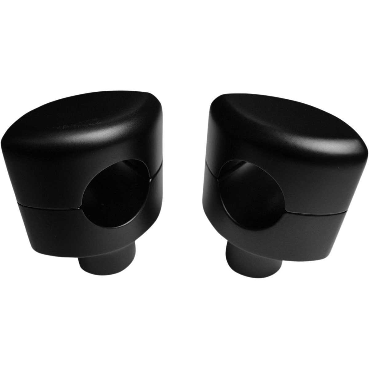 LA Choppers #LA-7406-01M - Hefty Smooth Handlebar Risers for 1-1/4" Handlebars - 1-1/2" - Flat Black