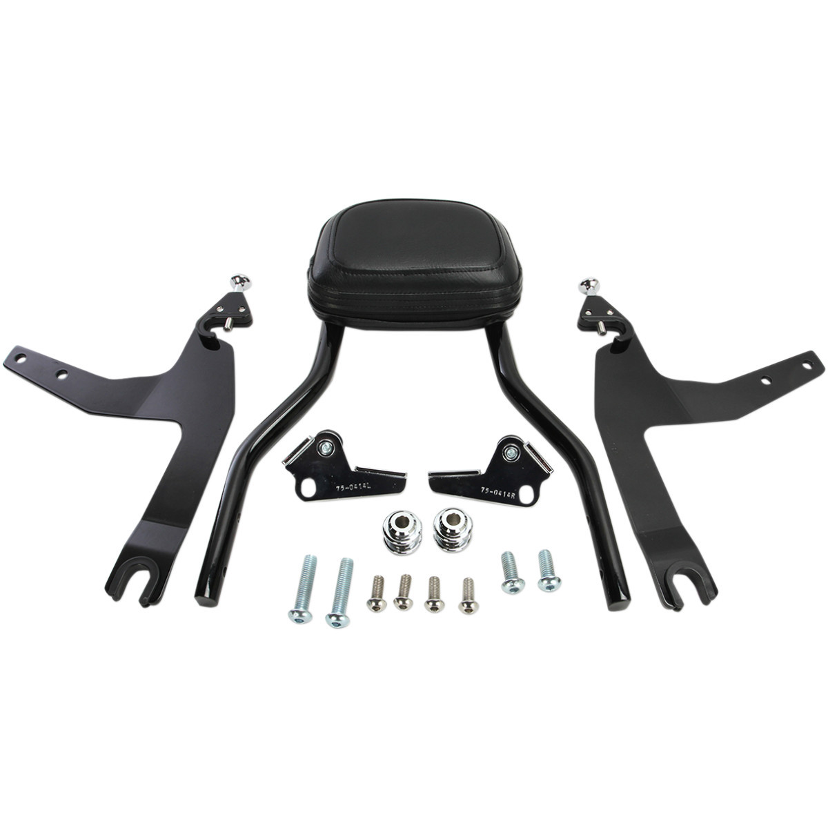 Cobra #602-2002B - Backrest Kit - 14" - Black - Softail