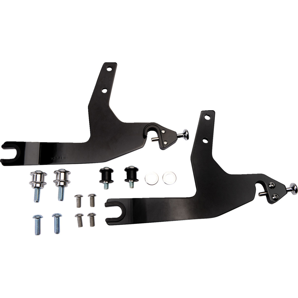 Cobra #602-2041B - Backrest Kit - 14" - Black - Softail