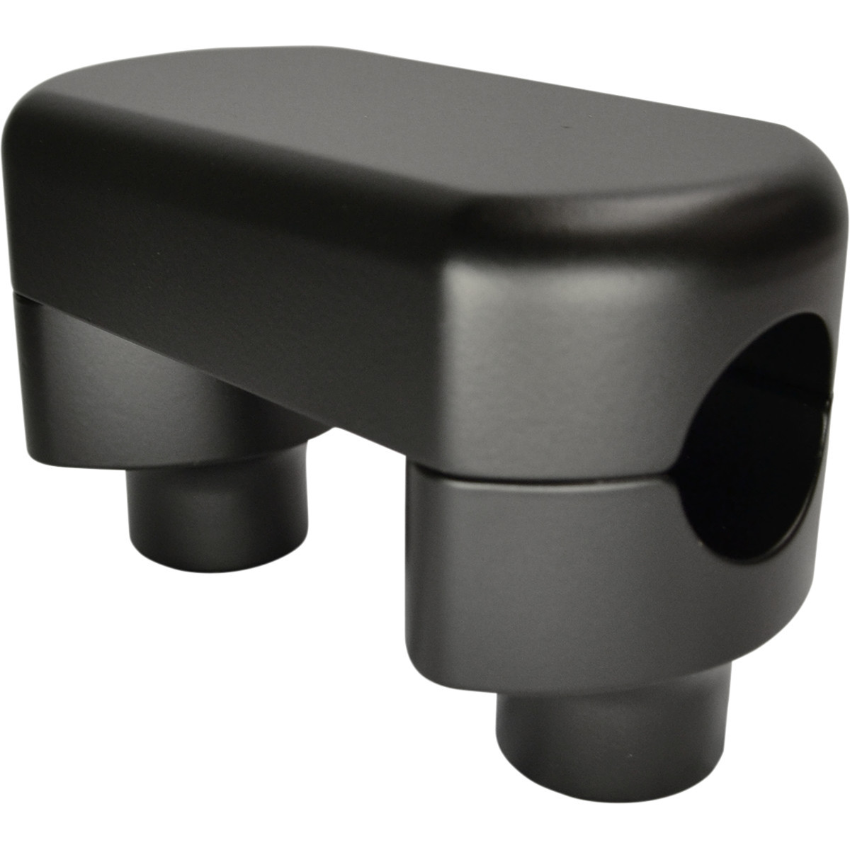 LA Choppers #LA-7446-01M - Hefty Handlebar Riser & Top Clamp Kit - 1-1/2" - Flat Black
