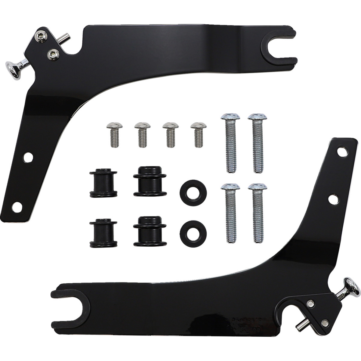 Cobra #602-2046B - Backrest Kit - 14" - Black - Softail