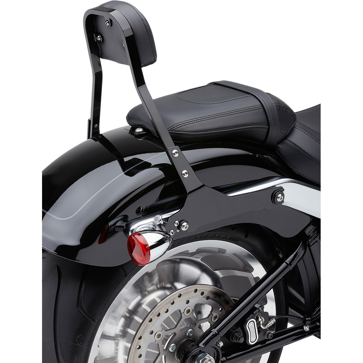 Cobra #602-2027B - Backrest Kit - 11" - Black - Softail