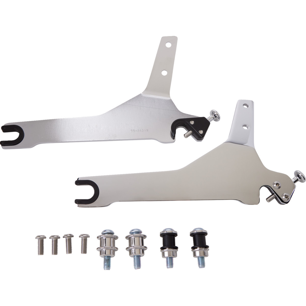 Cobra #602-2007 - Backrest Kit - 14" - Chrome - Softail