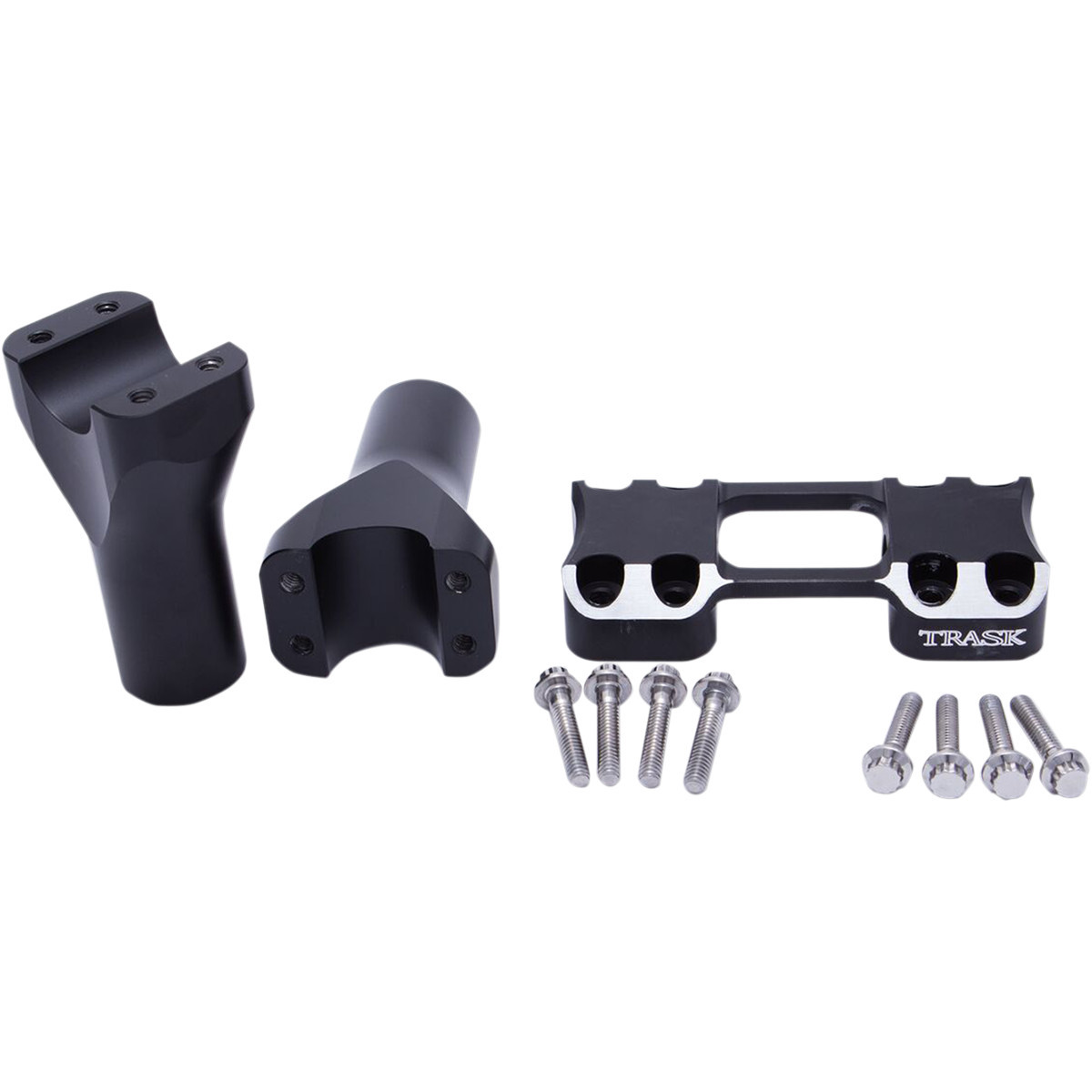 Trask #TM-8601-4RC - Assault Handlebar Risers - 4" x 1-1/4" - Black