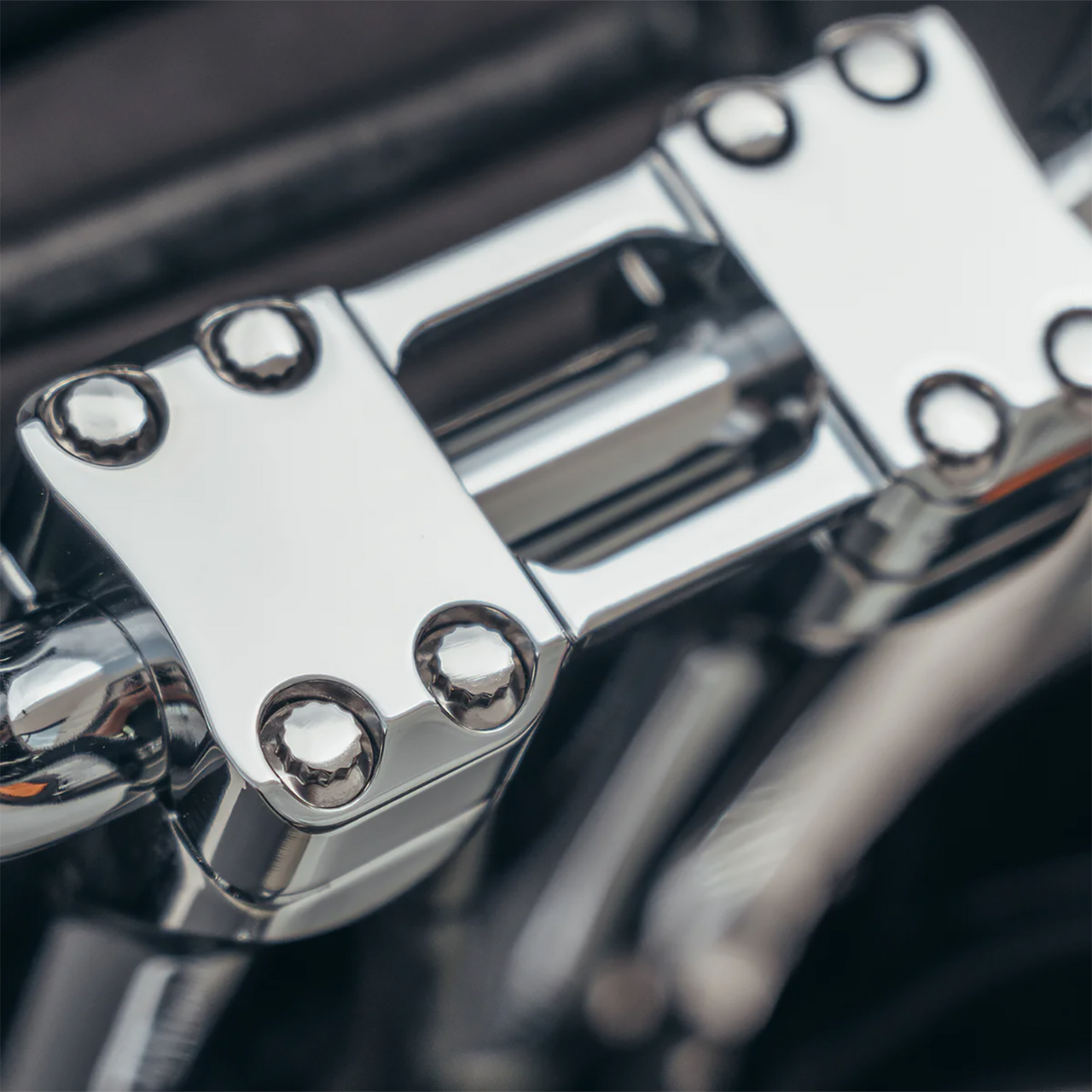 Trask #TM-8601-4CH - Assault Handlebar Risers - 4" x 1-1/4" - Chrome