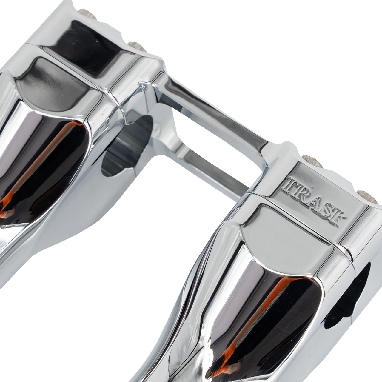 Trask #TM-8601-4CH - Assault Handlebar Risers - 4" x 1-1/4" - Chrome