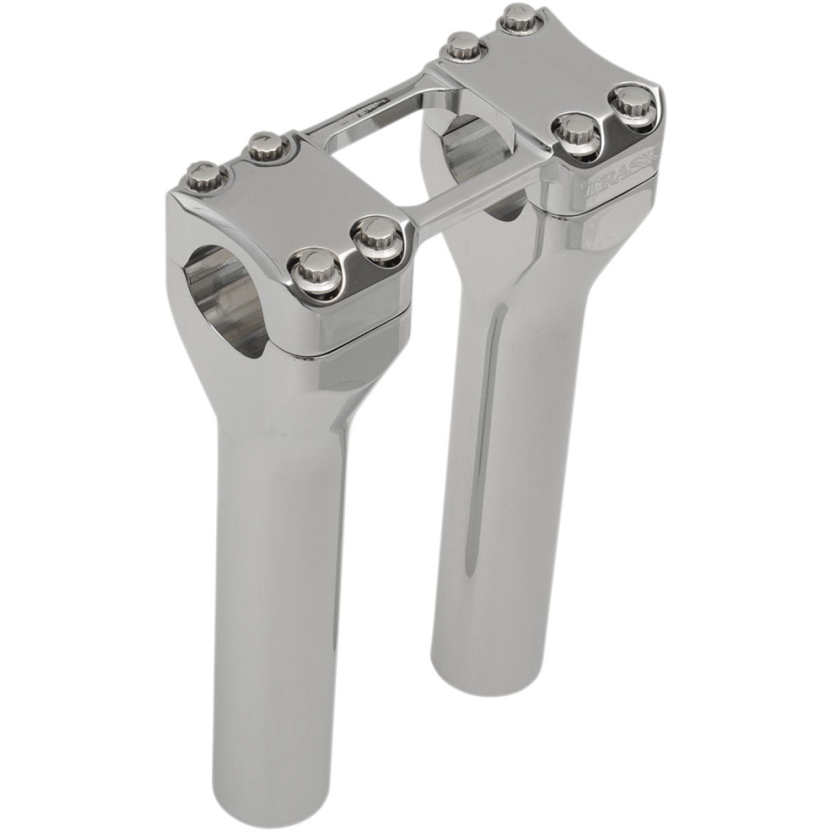 Trask #TM-8601-8CH - Assault Handlebar Risers - 8" x 1-1/4" - Chrome