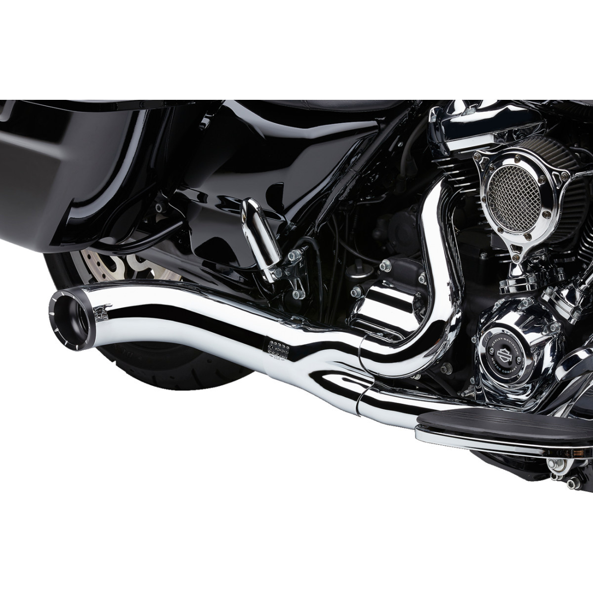 Cobra #6271-1 - Turn Out 2-into-1 Exhaust System - Chrome
