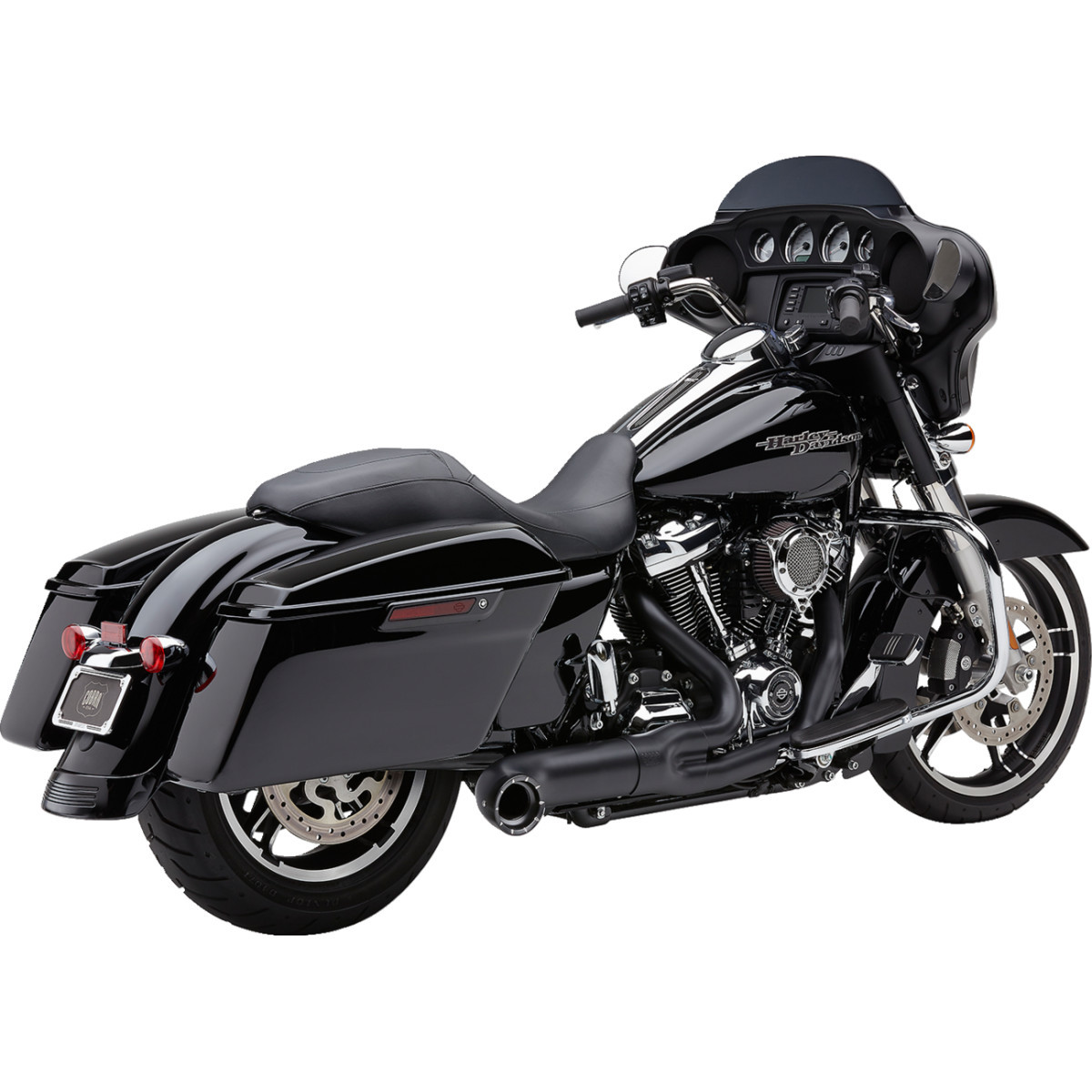 Cobra #6271B-1 - Turn Out 2-into-1 Exhaust System - Black