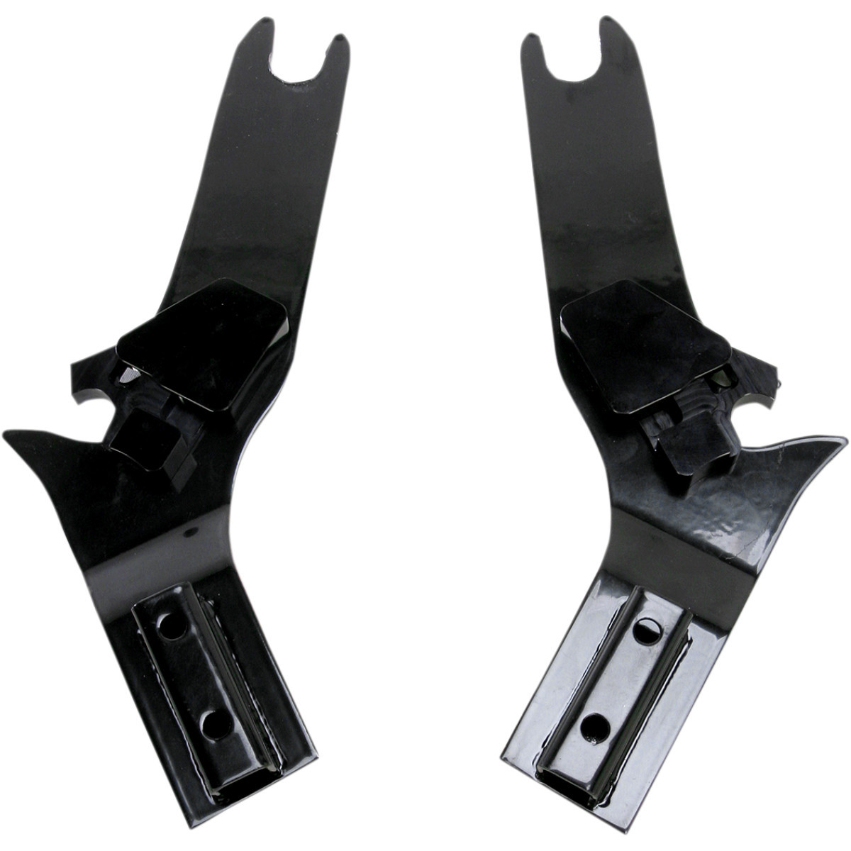 Cycle Visions #CV-8085B - D-Tach Side Plates - FLH - Black