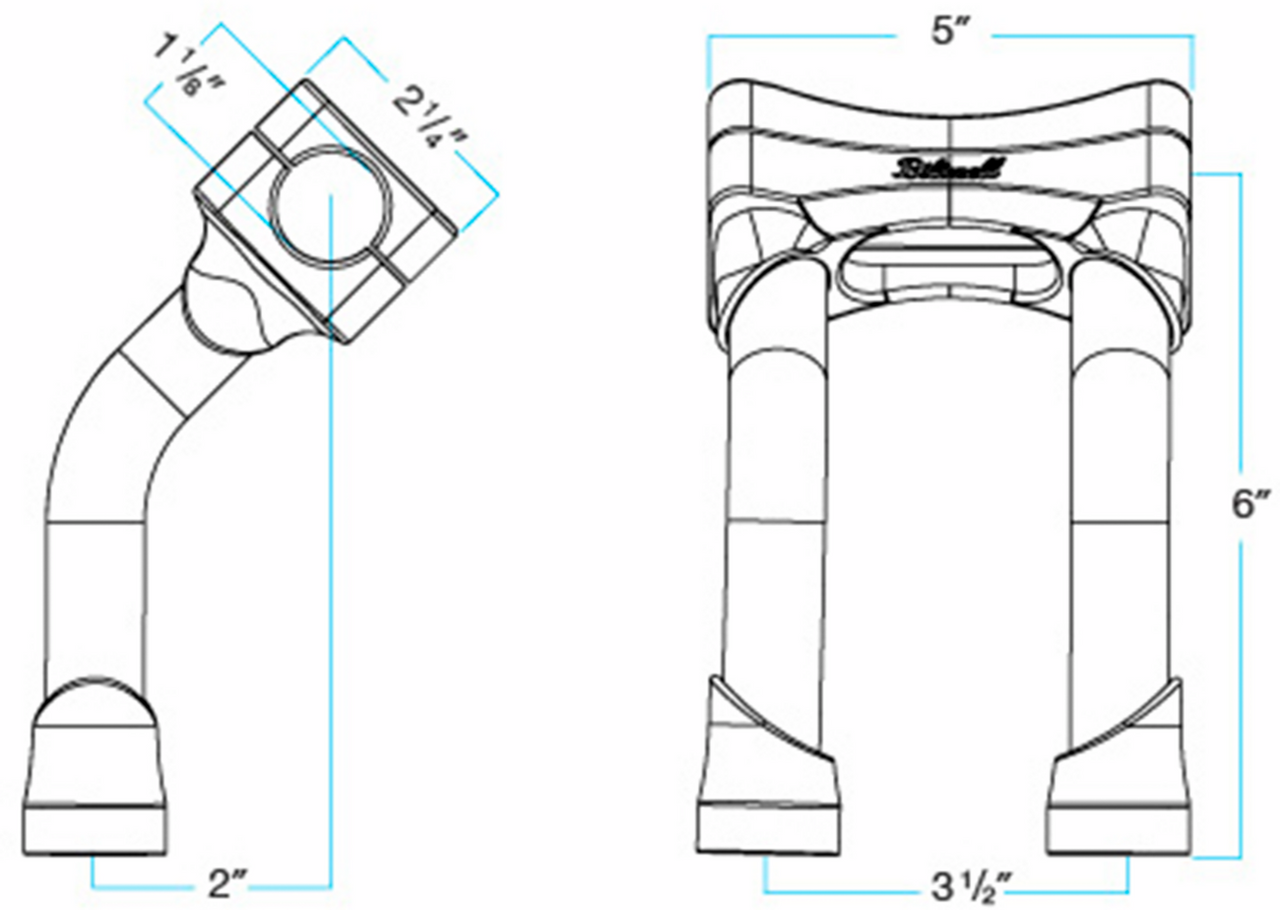 Risers - Murdock - Oversized - Pullback - 6" - Black