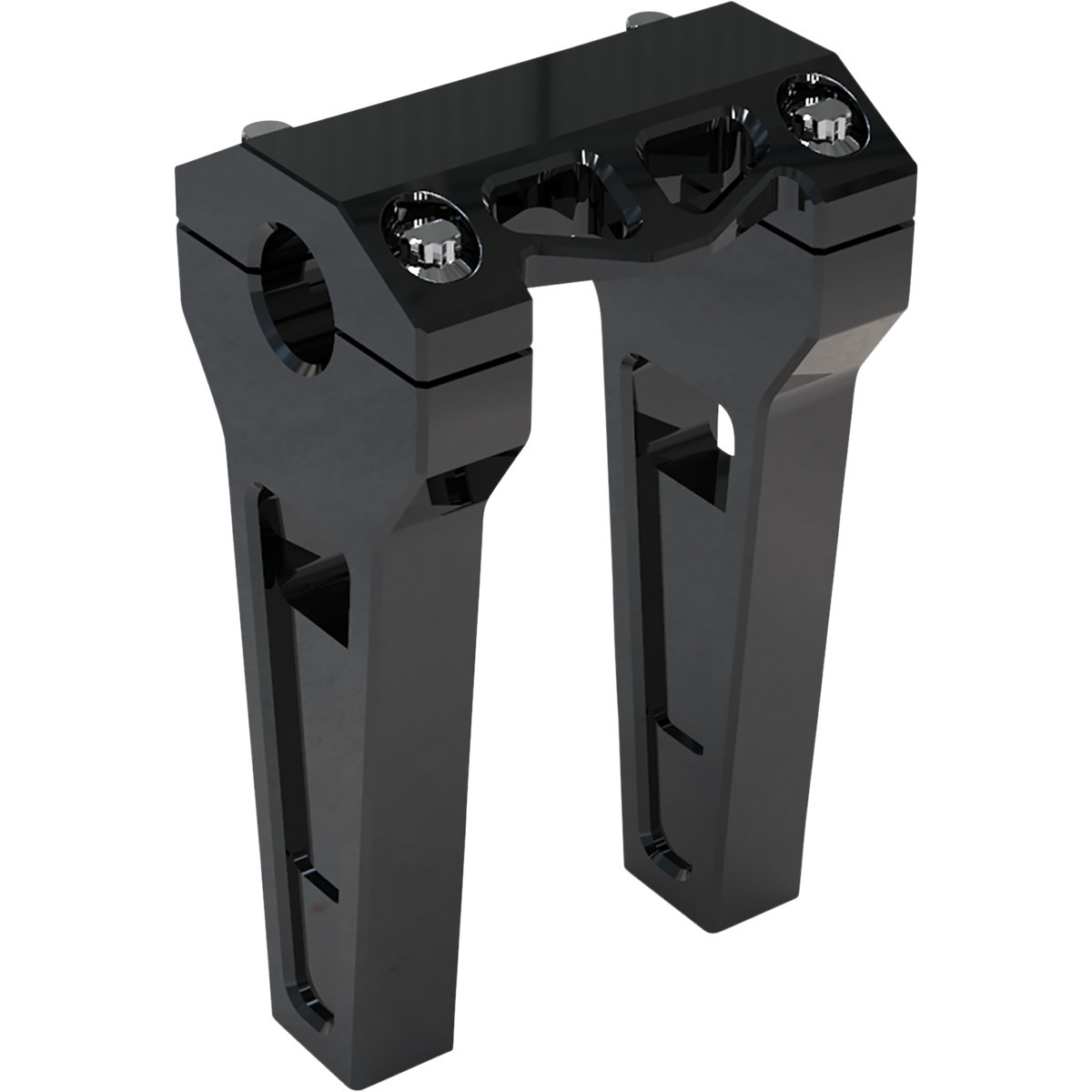 LA Choppers #LA-7470-06B - Performance Risers - Straight - 6" - Black Anodized