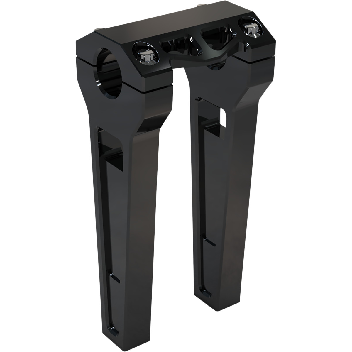 LA Choppers #LA-7480-08B - Performance Risers - Straight - 8" x 1-1/4" - Black Anodized