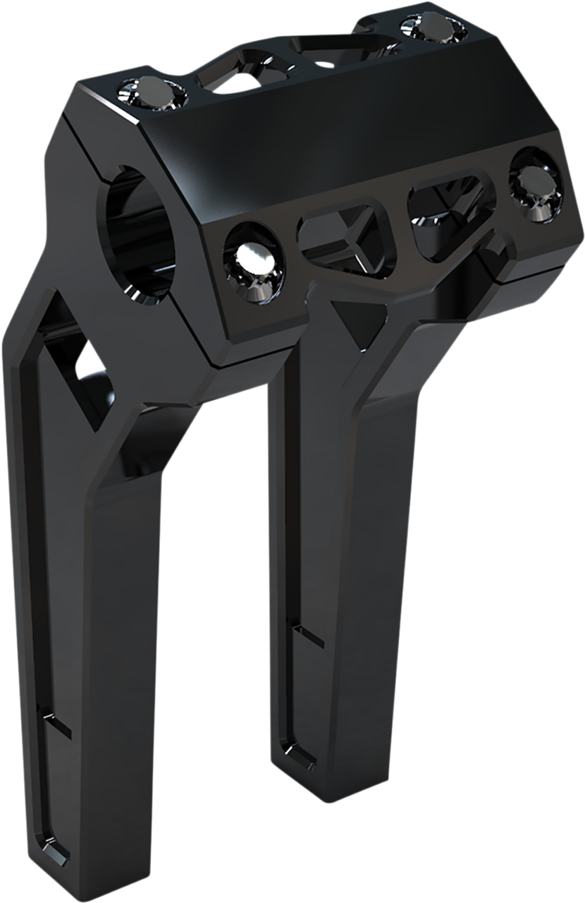 Risers - Pullback - 8" x 1-1/4" - Black Anodized