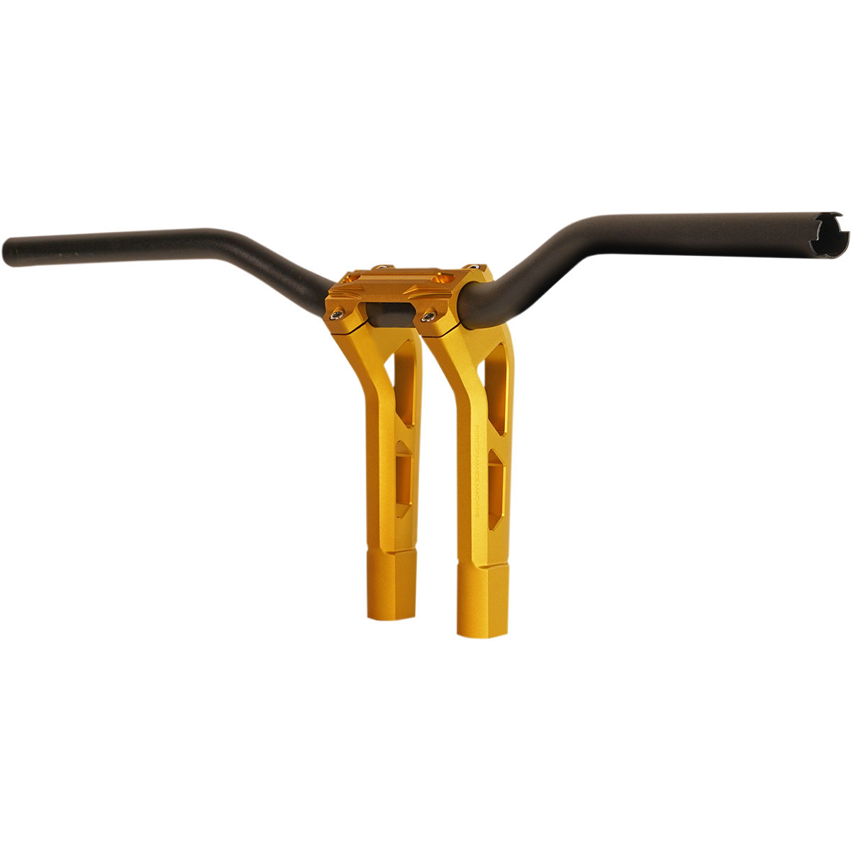 Performance Machine (PM) #0208-2186M-SMG - Phatbar & Riser Kit - External Wiring - 9" - Gold Ops