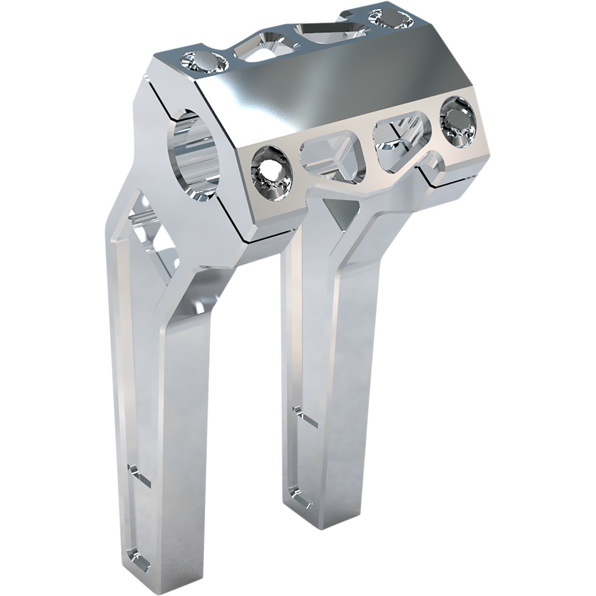 LA Choppers #LA-7481-08R - Performance Risers - Pullback - 8" x 1-1/4" - Raw