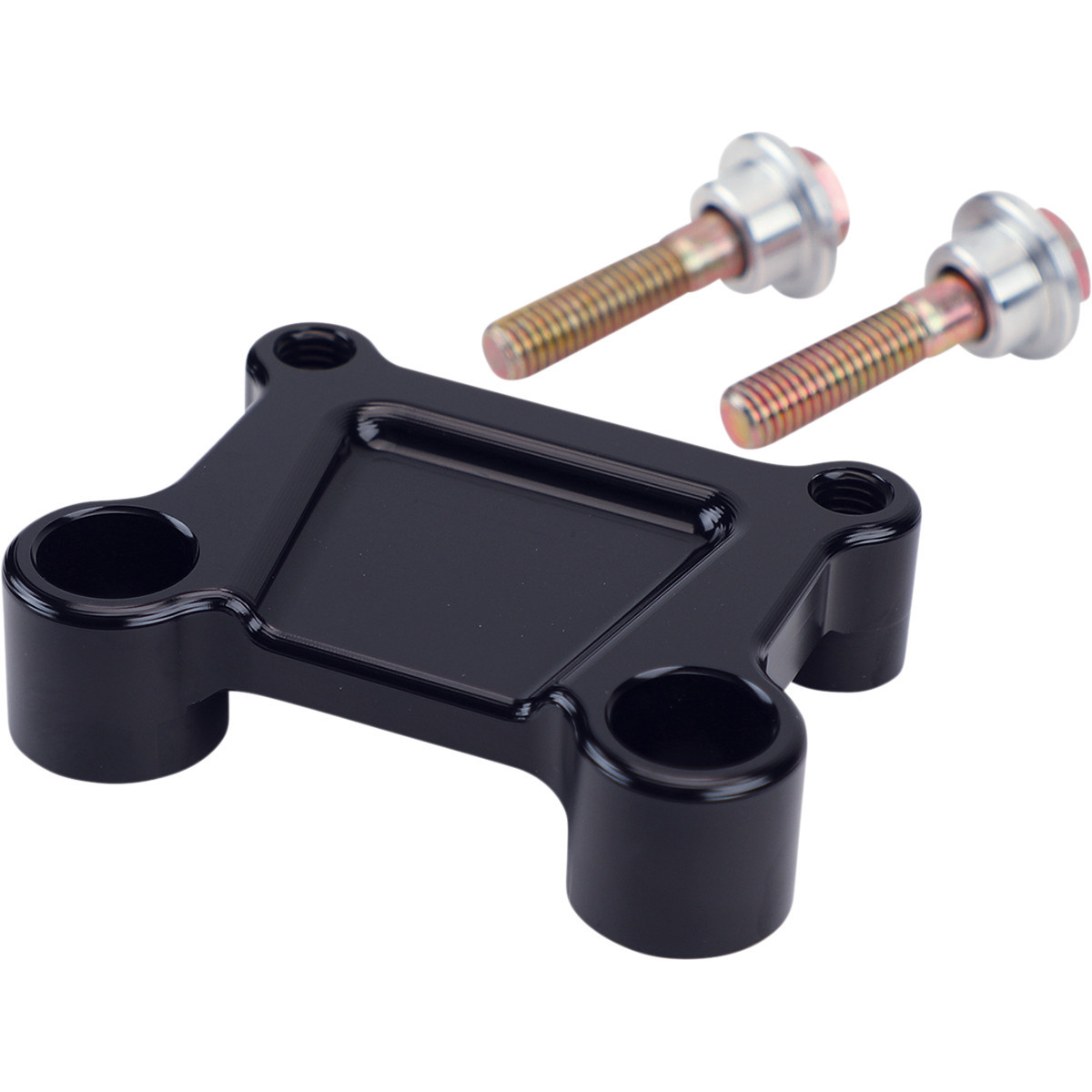 LA Choppers #LA-7415-15B - T-Bar Handlebar Adapter - FLH - Black