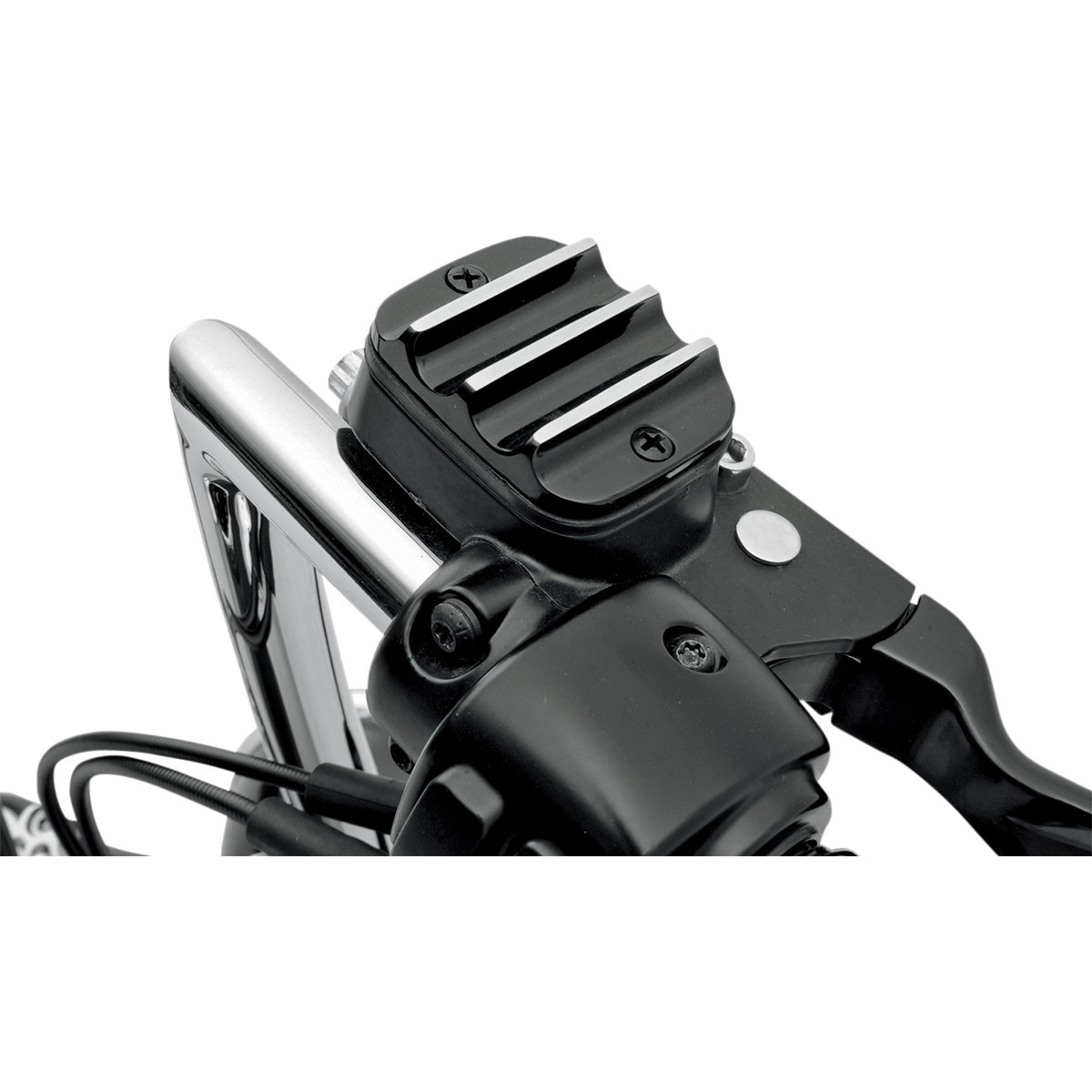 Covingtons #C1151-B - Master Cylinder Cover - Brake - Front - Finned - Black