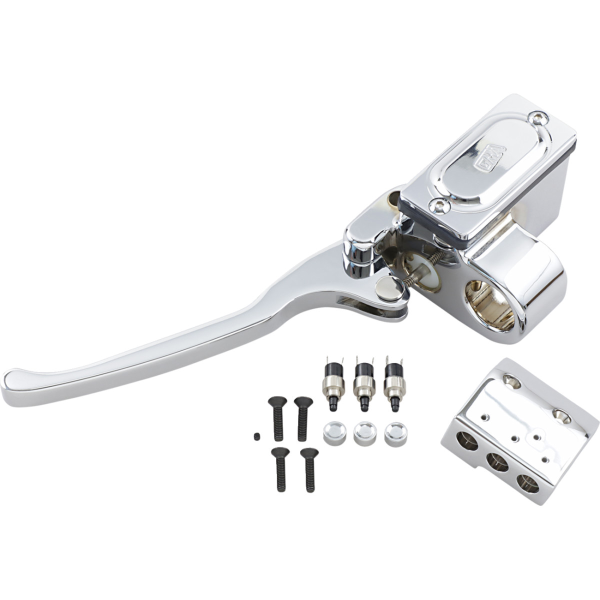 GMA Engineering BY BDL #GMA-HC-5-C - Clutch Master Cylinder Assembly - 9/16" - Switch - Chrome