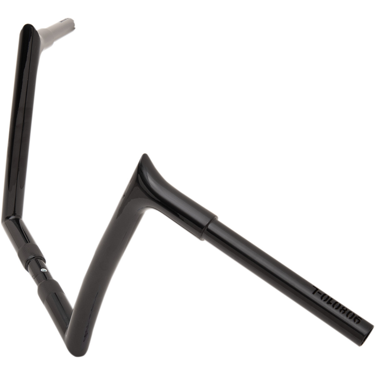 FAT Baggers INC. #908010-B - 1-1/4" EZ Install Pointed Top Handlebar - 10" - Black