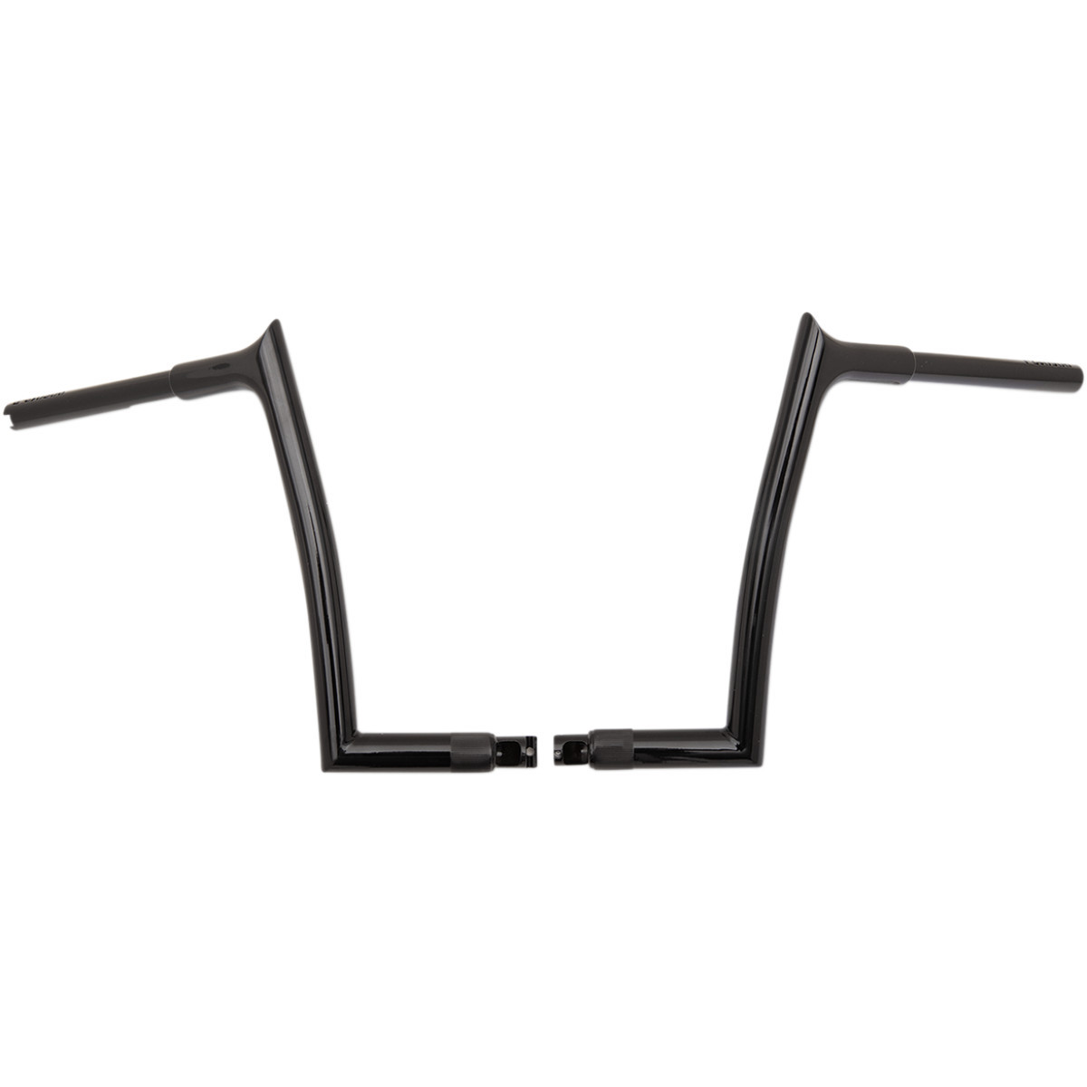FAT Baggers INC. #908012-B - 1-1/4" EZ Install Pointed Top Handlebar - 12" - Black