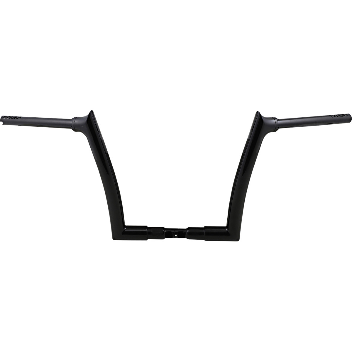 FAT Baggers INC. #806012-B - 1-1/2" EZ Install Pointed Top Handlebar - 12" - Black