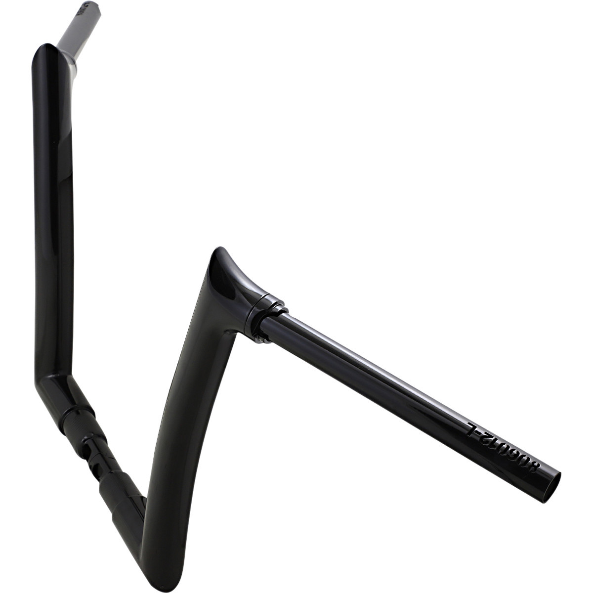 FAT Baggers INC. #806012-B - 1-1/2" EZ Install Pointed Top Handlebar - 12" - Black