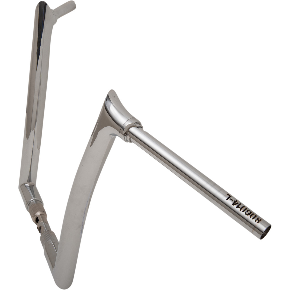 FAT Baggers INC. #806014 - 1-1/2" EZ Install Pointed Top Handlebar - 14" - Chrome