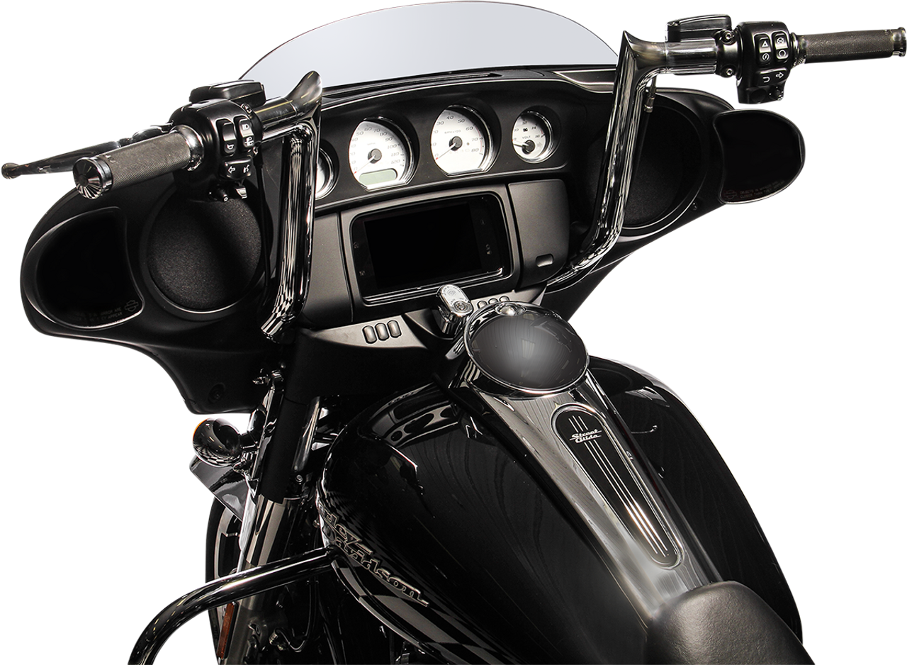 Fat Baggers Inc. 805014 - 1-1/2" EZ Install Pointed Top Handlebar - 14" - Chrome