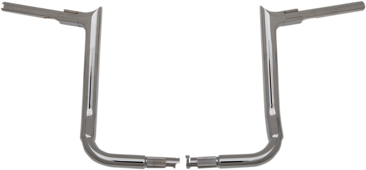 Fat Baggers Inc. 805014 - 1-1/2" EZ Install Pointed Top Handlebar - 14" - Chrome