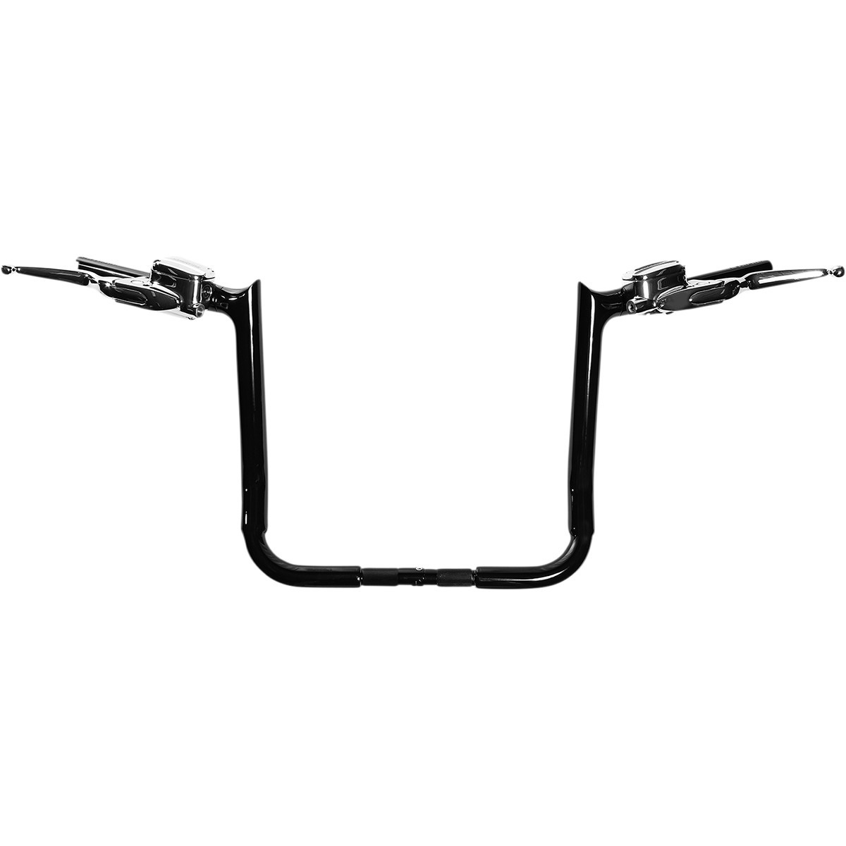 FAT Baggers INC. #805014-B - 1-1/2" EZ Install Pointed Top Handlebar - 14" - Black