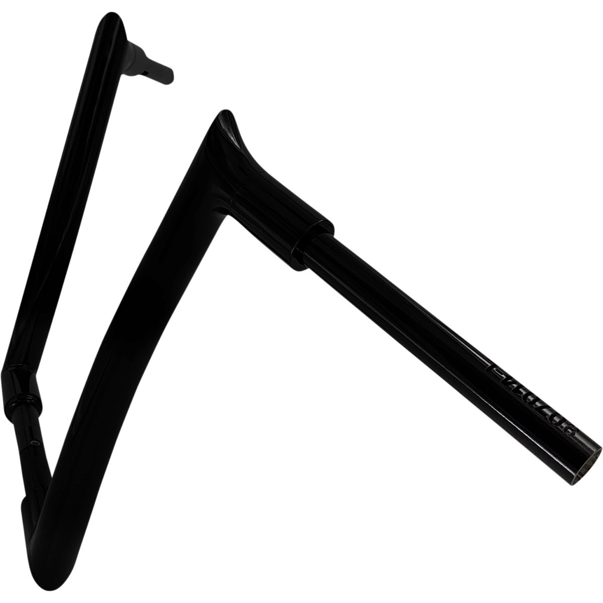 FAT Baggers INC. #807014-B - 1-1/2" EZ Install Pointed Top Handlebar - 14" - Black