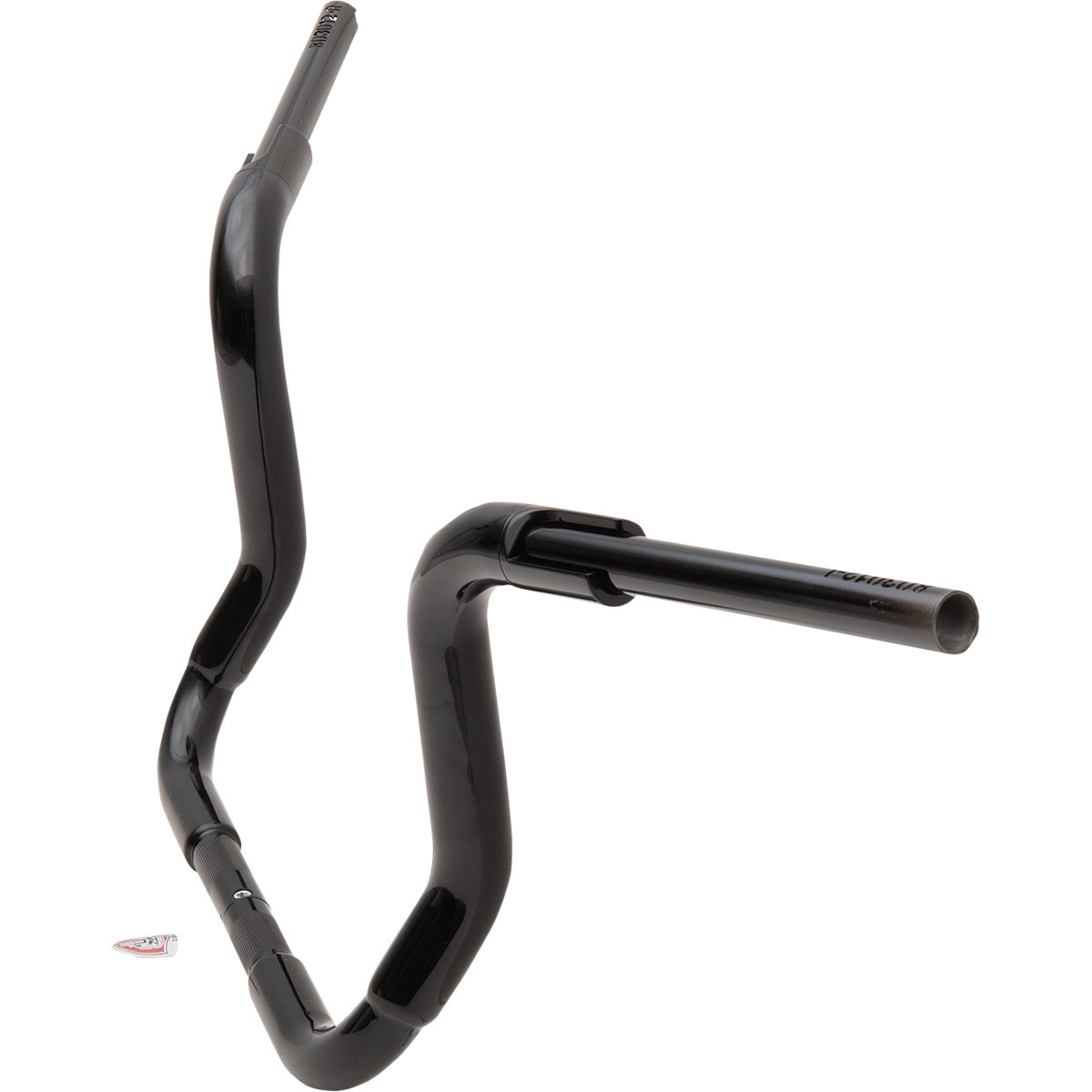 FAT Baggers INC. #803012-B - 1-1/2" EZ Install Rounded Top Handlebar - 12" - Black