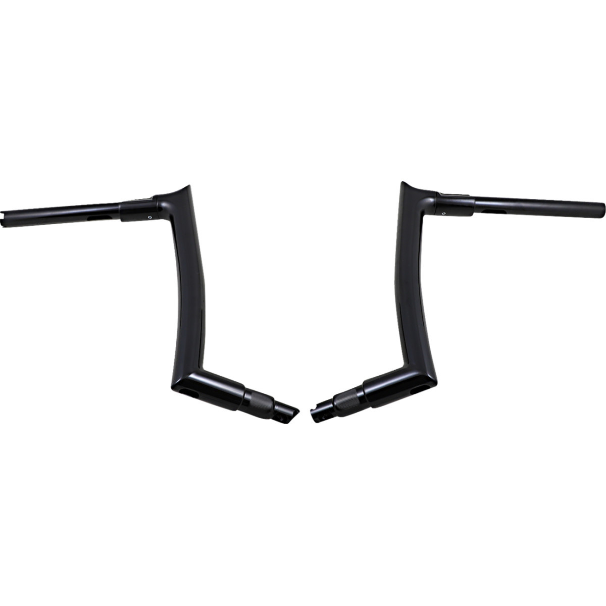 FAT Baggers INC. #808012-B - 1-1/2" EZ Install Pointed Top Handlebar - 12" - Black