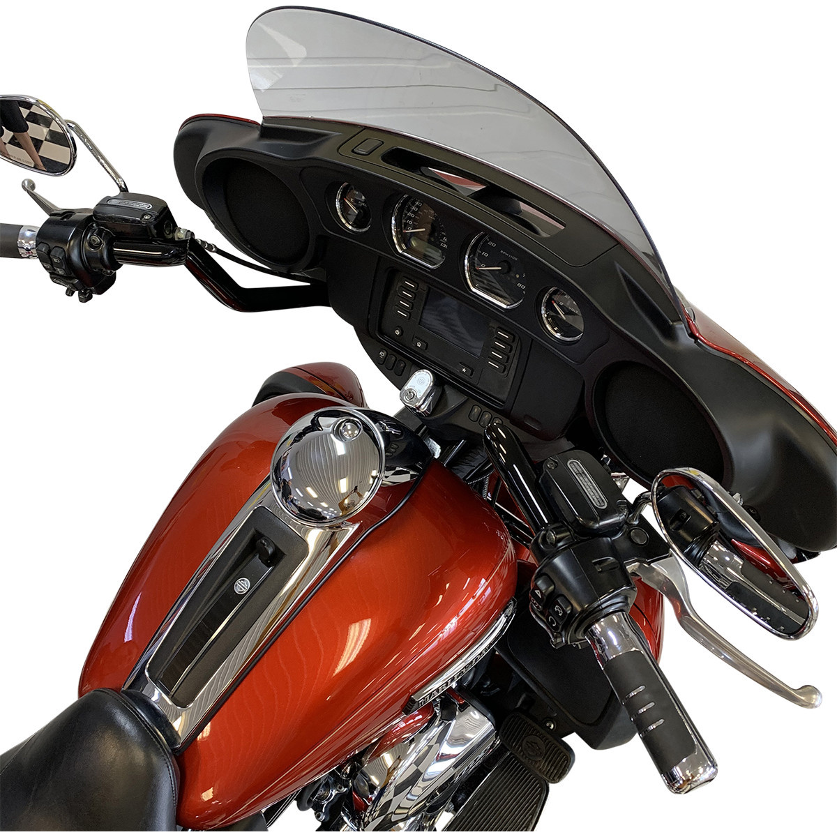 FAT Baggers INC. #905011-B - 1-1/4" EZ Install Pointed Top Handlebar - Reduced Reach - 11" - Black