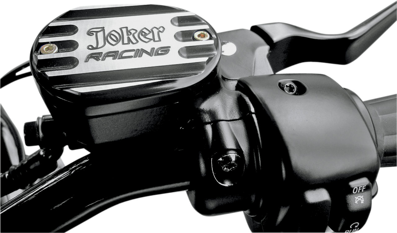 Master Cylinder Cover - Brake - Front - Joker Logo - Black