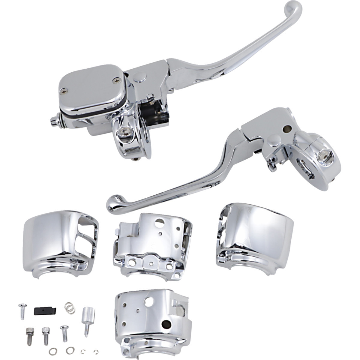 Drag Specialties - Handlebar Control Kit with Mechanical Clutch - 11/16" Master Cylinder - '96-'11