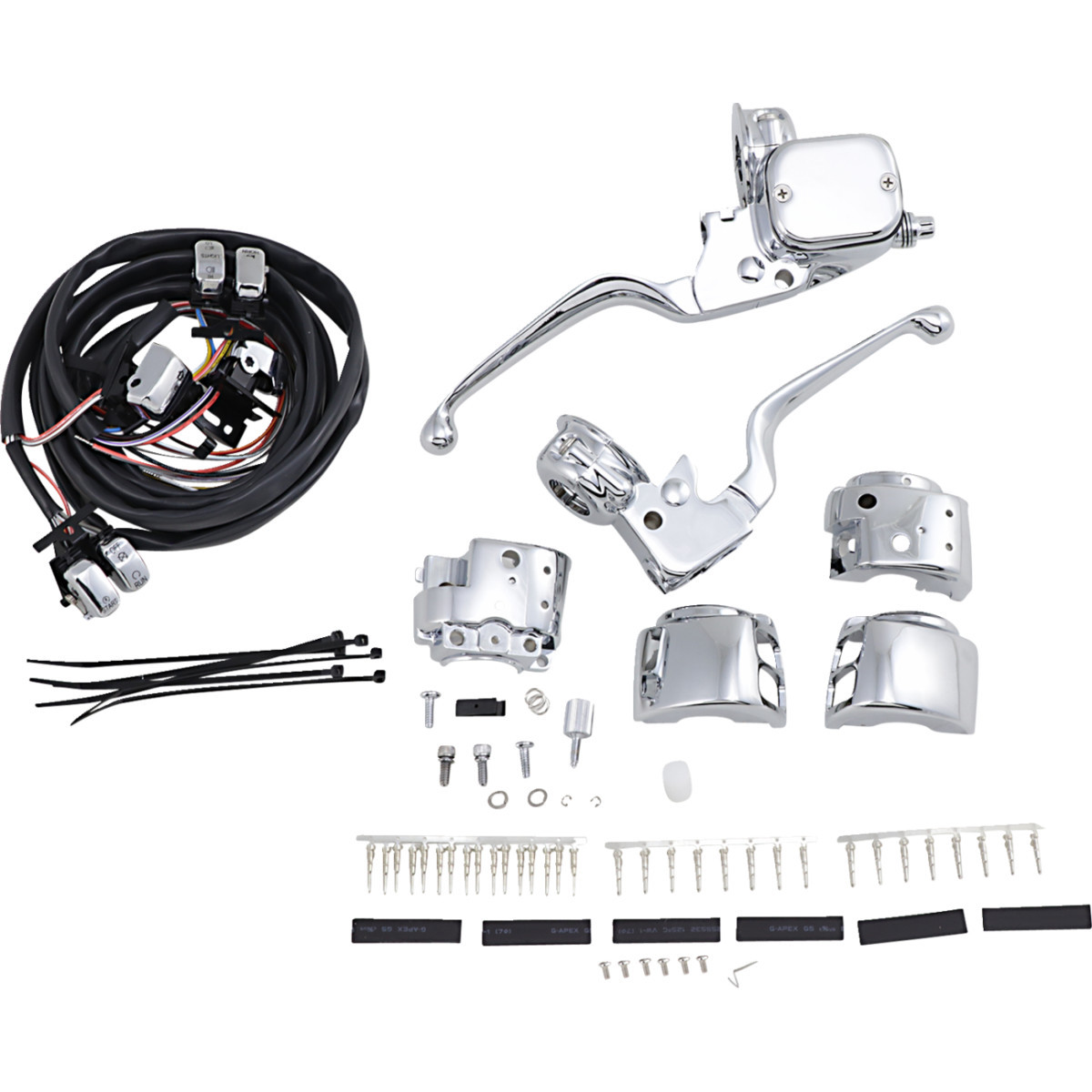 Drag Specialties - Handlebar Control Kit with Mechanical Clutch - 9/16" Master Cylinder - '96-'11
