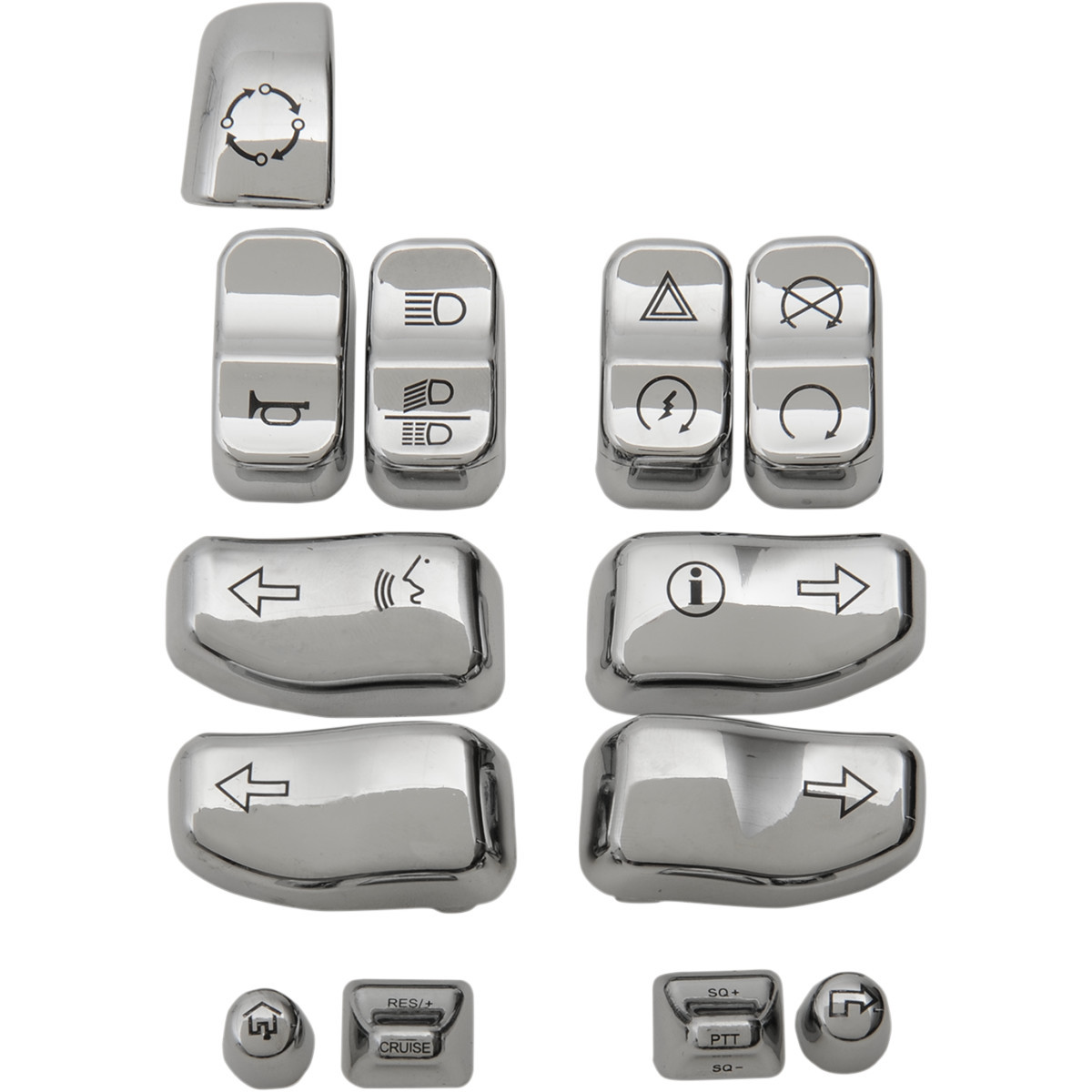 Drag Specialties - Switch Cap Kit - Chrome