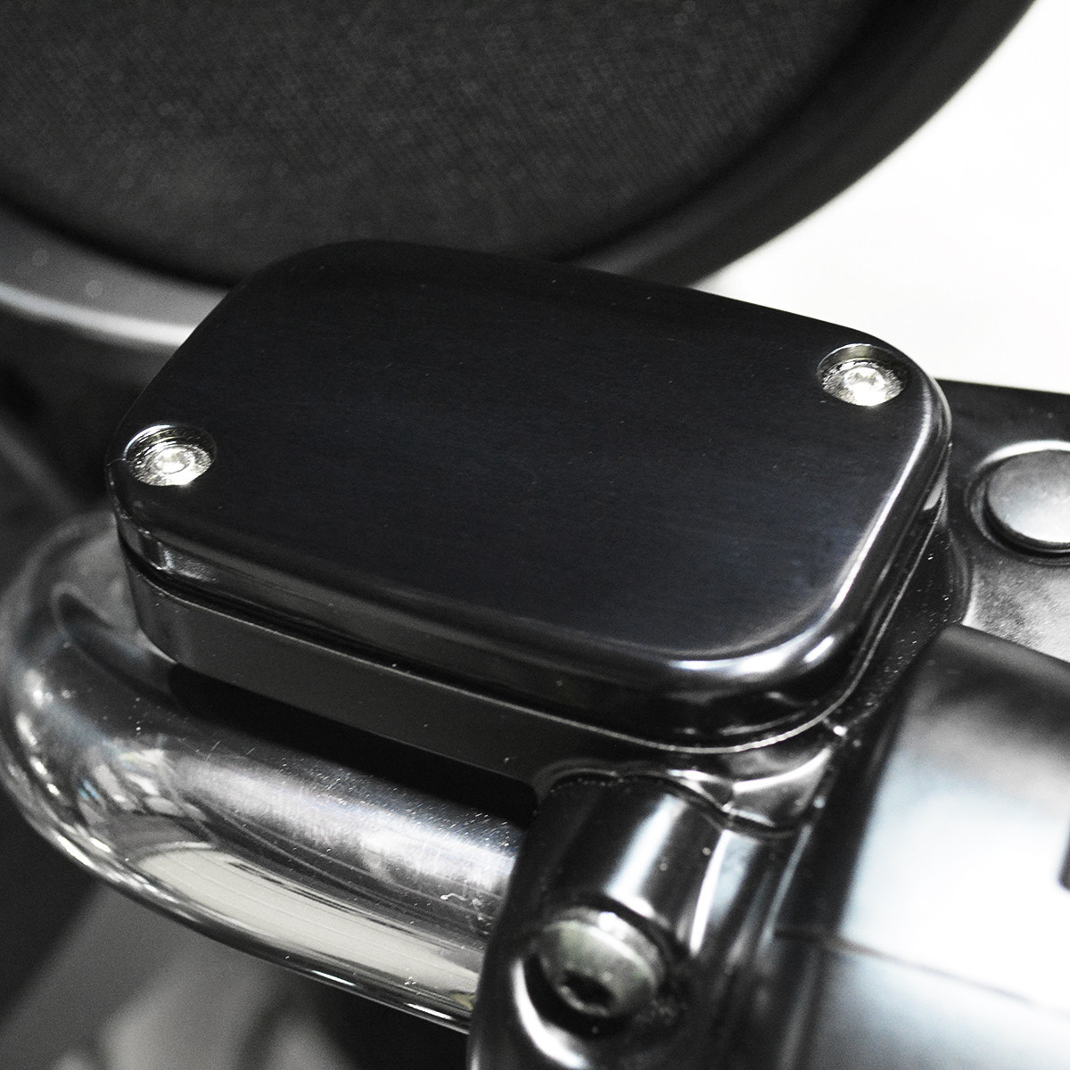 Joker Machine #08-004B - Front Brake Master Cylinder Cover - Smooth - Black
